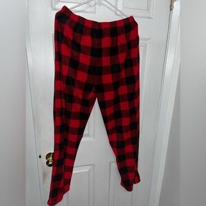 Cozy Red and Black Plaid Kids Pajamas